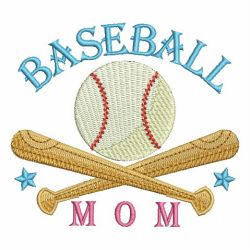 Baseball Mom 01 machine embroidery designs