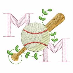 Baseball Mom 02 machine embroidery designs