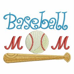 Baseball Mom 05 machine embroidery designs
