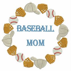 Baseball Mom 09 machine embroidery designs