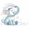 Sketched Bathtime Elephant 03(Lg)