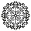 Blackwork Quilt Pattern 2 08(Lg)