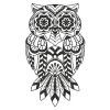 Blackwork Owls 04(Sm)