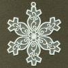 Organza Decorative Snowflakes 06