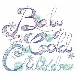 Cold Outside 01(Md) machine embroidery designs