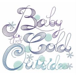 Cold Outside(Sm) machine embroidery designs