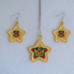 FSL Christmas Earrings And Pendant 02