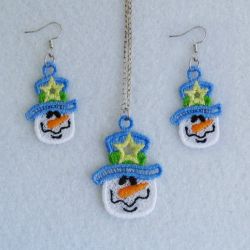 FSL Christmas Earrings And Pendant 03