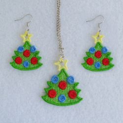 FSL Christmas Earrings And Pendant 04 machine embroidery designs