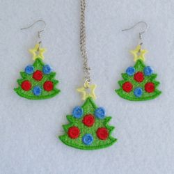 FSL Christmas Earrings And Pendant 04