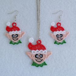 FSL Christmas Earrings And Pendant 08 machine embroidery designs
