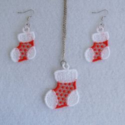 FSL Christmas Earrings And Pendant 09