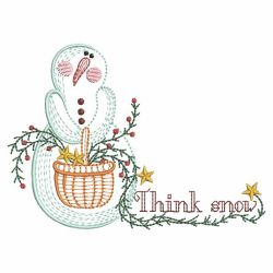 Vintage Country Snowman(Lg) machine embroidery designs