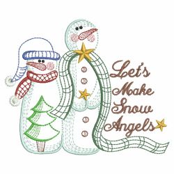 Vintage Country Snowman 04(Md) machine embroidery designs