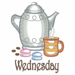 Days Of The Week Coffee Time 03(Md) machine embroidery designs