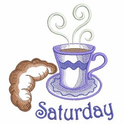 Days Of The Week Coffee Time 06(Lg) machine embroidery designs