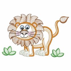 Rippled Safari Animals(Lg) machine embroidery designs