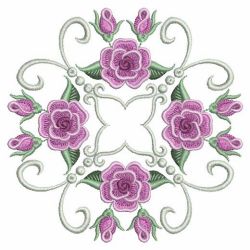 Pearl Roses Quilt 8(Md) machine embroidery designs