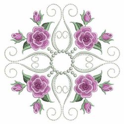 Pearl Roses Quilt 8 08(Lg) machine embroidery designs