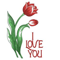 Watercolor Tulips 2 02(Md) machine embroidery designs