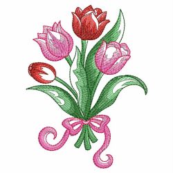 Watercolor Tulips 2 07(Sm) machine embroidery designs