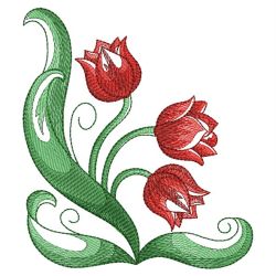 Watercolor Tulips 2 09(Md) machine embroidery designs