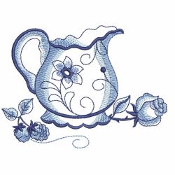 Delft Blue Tea Time 3 03(Lg) machine embroidery designs