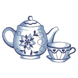 Delft Blue Tea Time 3 06(Lg) machine embroidery designs