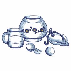 Delft Blue Tea Time 3 13(Sm) machine embroidery designs