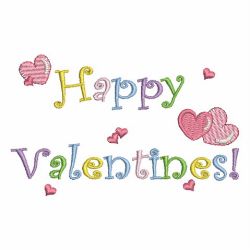 Happy Valentines Day 03 machine embroidery designs