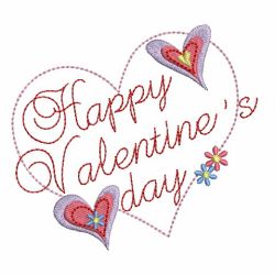 Happy Valentines Day 04 machine embroidery designs