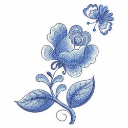 Delft Blue Roses 2 01(Lg) machine embroidery designs