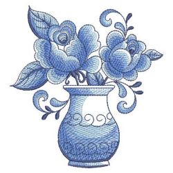 Delft Blue Roses 2 10(Lg)