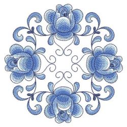 Delft Blue Roses 2 14(Lg) machine embroidery designs