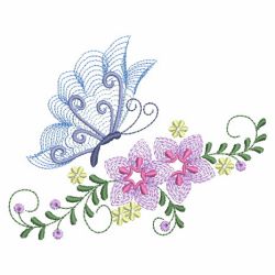 Rippled Dancing Butterflies 2 03(Lg) machine embroidery designs