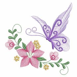 Rippled Dancing Butterflies 2 04(Lg) machine embroidery designs