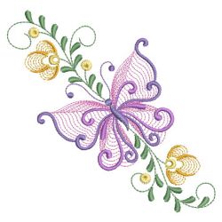 Rippled Dancing Butterflies 2 05(Lg) machine embroidery designs