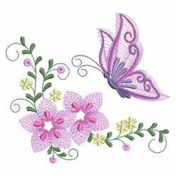 Rippled Dancing Butterflies 2 06(Md) machine embroidery designs