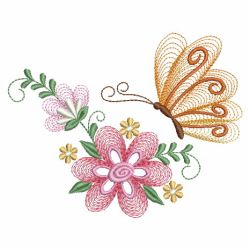 Rippled Dancing Butterflies 2 07(Lg) machine embroidery designs