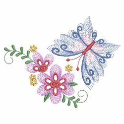 Rippled Dancing Butterflies 2 10(Lg) machine embroidery designs