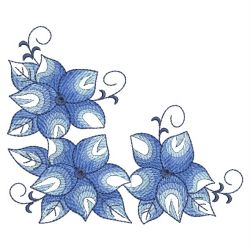 Delft Blue Bloom 2 07 machine embroidery designs
