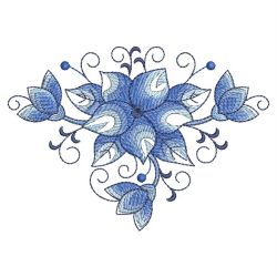 Delft Blue Bloom 2 10 machine embroidery designs