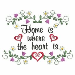 Home Is Where The Heart Is machine embroidery designs