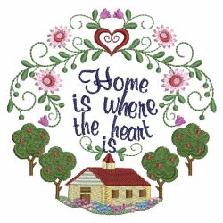 Home Is Where The Heart Is 06 machine embroidery designs
