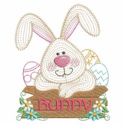 Rippled Little Bunny 07(Md) machine embroidery designs