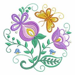 Jacobean Floral Circle(Lg) machine embroidery designs