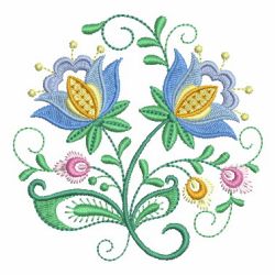 Jacobean Floral Circle 03(Sm)