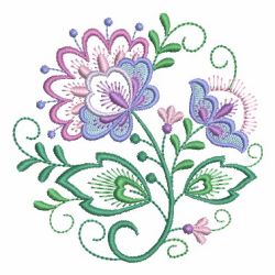 Jacobean Floral Circle 09(Sm) machine embroidery designs