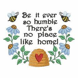 Flowers And Bees 11 machine embroidery designs
