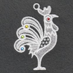 FSL Crystal Rooster machine embroidery designs